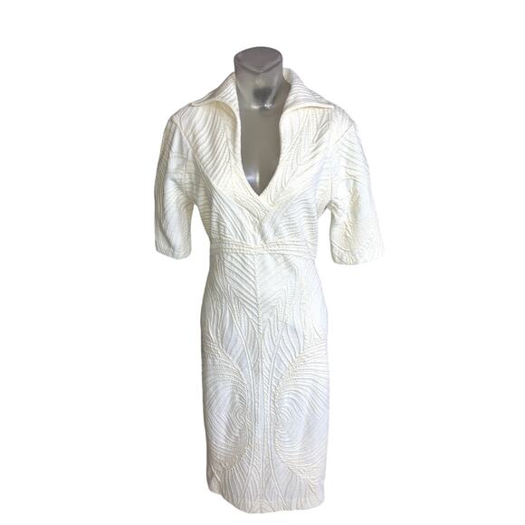 VINTAGE Class ROBERTO CAVALLI 70s Miami Dress Size 10-12?  Stretchy Sheath - Picture 10 of 11